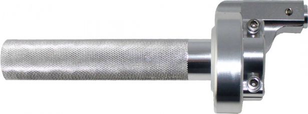 Throttle Lever - Twist Grip, CNC, 90cc to 250cc, Dirt Bike, Yimatzu Brand, Chrome - 70A3250CR - PBC2783F1
