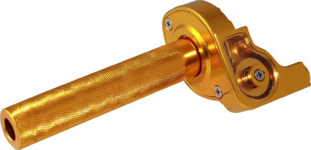Throttle Lever - Twist Grip, CNC, 90cc to 250cc, Dirt Bike, Yimatzu Brand, Gold - 70A3250GD - PBC2789F1
