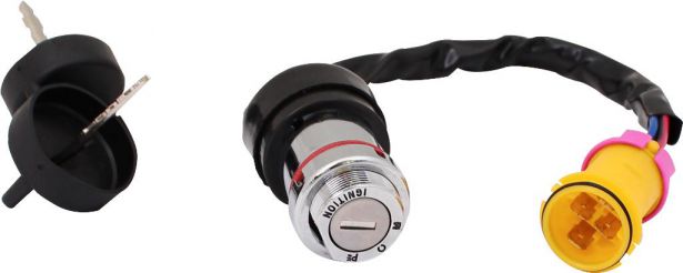 Ignition Key Switch - 300cc, 2x4, 4x4 and 4x4 IRS inc. LOCK - 10A4200 - PBC2032F1