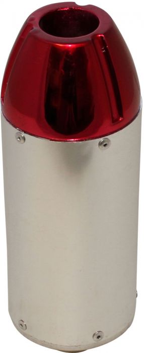 Muffler - 50cc to 250cc, Performance, CNC, Chrome - MFL5000CR - PBC2436F1