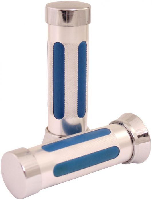 Throttle Grips - Aluminum, Blue - 70D1880BU - PBC2788F1