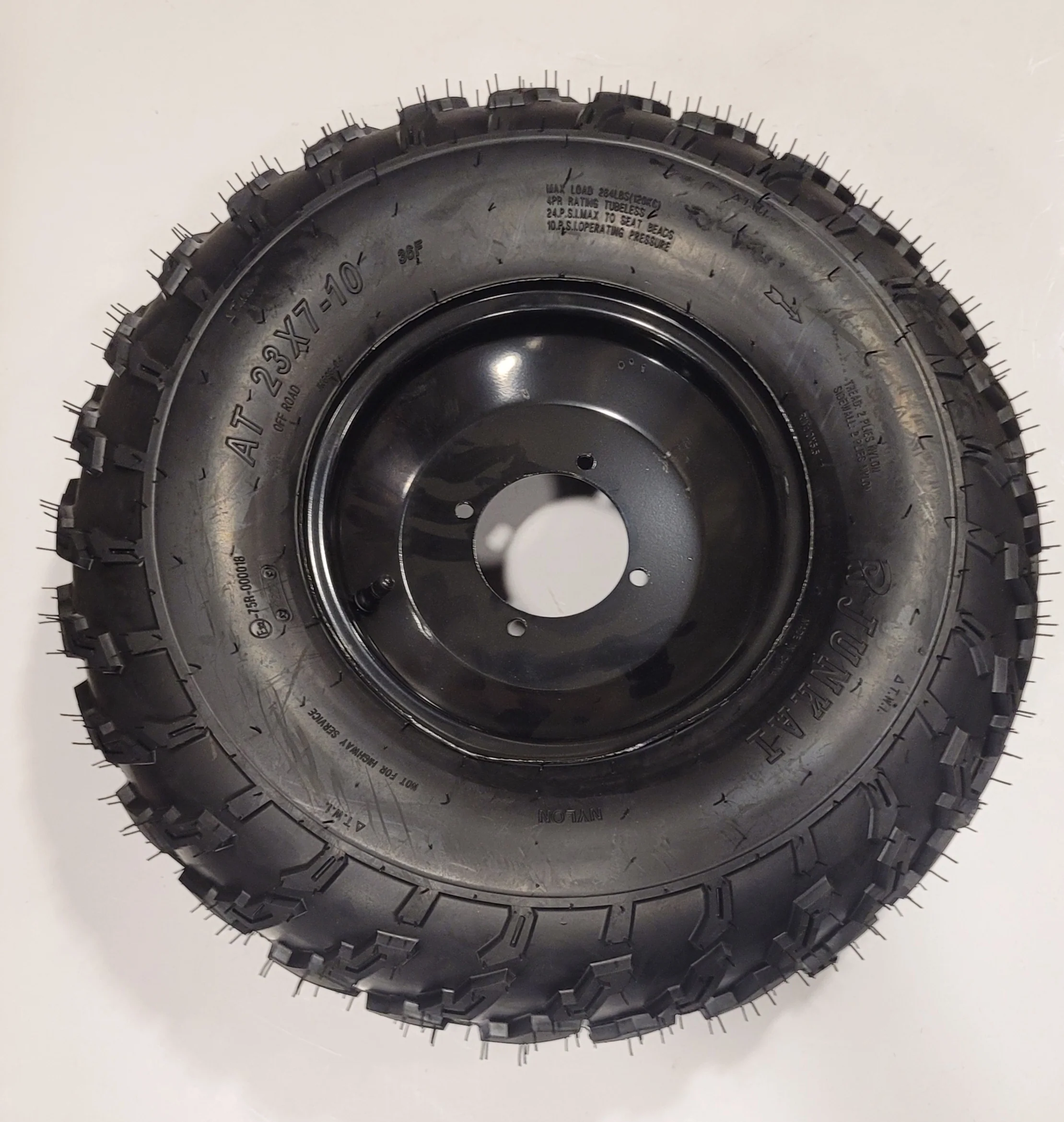 GB150 Utility Hummer 21x7-10 Tire & Black Rim - TAO TAO MOTOR / GIO PARTS - PBCG1080007