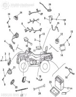 Auxiliary DC Plug - 12V, ATV/UTV, Hisun, 400-800cc - 10A7980 - PBC2309F1