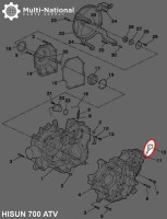 Dip Stick - Oil, ATV, Hisun, 500-700cc - 20A5670 - PBC1445F1