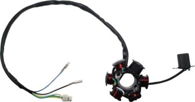 Stator - Magneto Coil, C100-6, 5 Wire - 30A9307 - PBC2384F1
